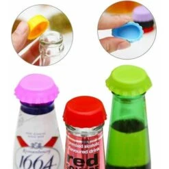 6 Pack Silicone Bottle Caps Bottle Caps Eco-friendly Silicone Lids Reusable Beer Lids Random Color -Smart Home Appliance Store 100162254 3