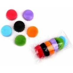 6 Pack Silicone Bottle Caps Bottle Caps Eco-friendly Silicone Lids Reusable Beer Lids Random Color -Smart Home Appliance Store 100162254 5