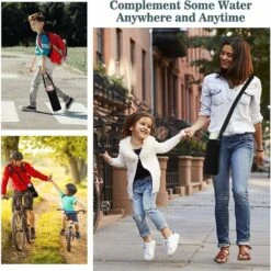 Premium Portable Insulated 1000ml Neoprene Water Bottle Holder With Adjustable Shoulder Strap Stainless Steel Glass/Plastic Bottles -Smart Home Appliance Store 100284329 3