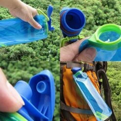 Pack 700ml Collapsible Water Bottle, Collapsible Reusable Water Bottle -Smart Home Appliance Store 100284365 3