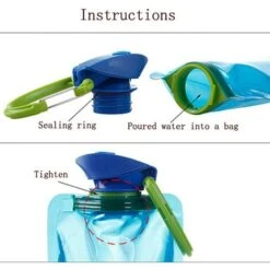Pack 700ml Collapsible Water Bottle, Collapsible Reusable Water Bottle -Smart Home Appliance Store 100284365 4