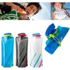 Pack 700ml Collapsible Water Bottle, Collapsible Reusable Water Bottle -Smart Home Appliance Store 100284365 5