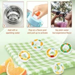 Air Up Water Bottle Flavor Pod Pack, Scented Airup Bottle Flavor Pods For Water Flavor, Safe Airtight Pod Pack With Fruit Flavor, 0 Sugar And Calories (F-Lemon Flavor) 10 Air Up Water Bottle Flavor Pod Pack, Scented Airup Bottle Flavor Pods For Water Flavor, Safe Airtight Pod Pack With Fruit Flavor, 0 Sugar And Calories (F-Lemon Flavor) -Smart Home Appliance Store 100284521 4