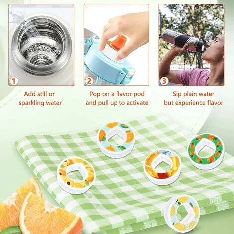 Air Up Water Bottle Flavor Pod Pack, Scented Airup Bottle Flavor Pods For Water Flavor, Safe Airtight Pod Pack With Fruit Flavor, 0 Sugar And Calories (F-Lemon Flavor) 6 Air Up Water Bottle Flavor Pod Pack, Scented Airup Bottle Flavor Pods For Water Flavor, Safe Airtight Pod Pack With Fruit Flavor, 0 Sugar And Calories (F-Lemon Flavor) - Image 4