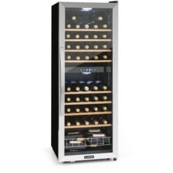 Klarstein Vinamour 54 Duo Wine Refrigerator 2 Zones 148 Litres 54 Bottles Touch Display