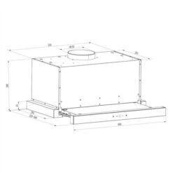 Klarstein Vinea Substructure Cooker Hood Extractor Hood Flat Screen Hood 60cm Black -Smart Home Appliance Store 22969331 5