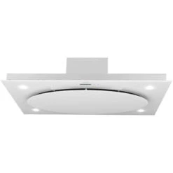 Klarstein Secret Service Ceiling-mounted Hood Extractor Hood 220W Touch Glass LED White -Smart Home Appliance Store 22969341 3