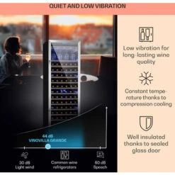 Klarstein Vinovilla Grande 165 Built-in Uno Wine Fridge 425l 165Fl. 3-colour Glass Door -Smart Home Appliance Store 22969415 4