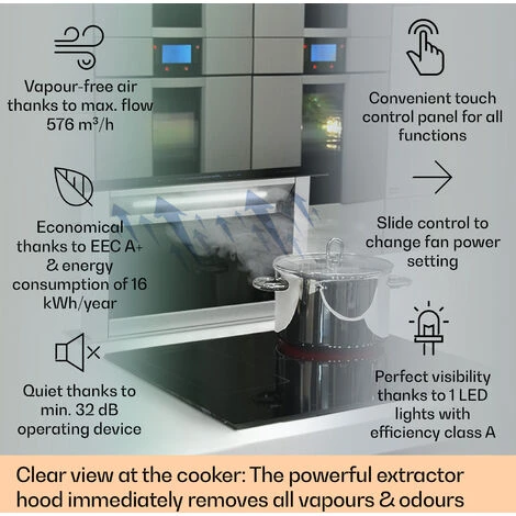Klarstein Royal Flush Eco Cooker Hood 60 Cm 576 M³/h A+ 4 Klarstein Royal Flush Eco Cooker Hood 60 Cm 576 M³/h A+ - Image 2