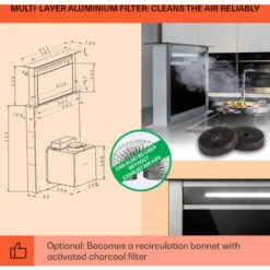 Klarstein Royal Flush Eco Cooker Hood 60 Cm 576 M³/h A+ 11 Klarstein Royal Flush Eco Cooker Hood 60 Cm 576 M³/h A+ -Smart Home Appliance Store 22969738 5
