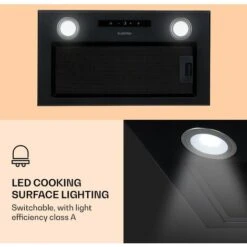 Klarstein Paolo Cooker Hood Built-in 52 Cm EEC: A 593 M³/h LED Touch -Smart Home Appliance Store 22970446 3