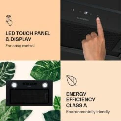 Klarstein Paolo Cooker Hood Built-in 52 Cm EEC: A 593 M³/h LED Touch -Smart Home Appliance Store 22970446 5