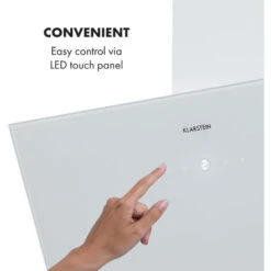 Klarstein Laurel 60 Cooker Extractor Hood 60cm Exhaust Air: 350 M³ / H LED Touch White 9 Klarstein Laurel 60 Cooker Extractor Hood 60cm Exhaust Air: 350 M³ / H LED Touch White -Smart Home Appliance Store 22970454 3