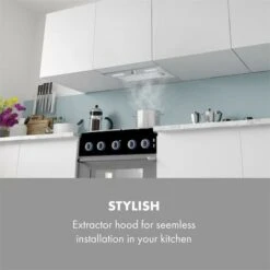 Klarstein Simplica Extractor Hood Recessed 52cm Exhaust Air: 400 M³ / H LED Stainless Steel -Smart Home Appliance Store 22970639 3
