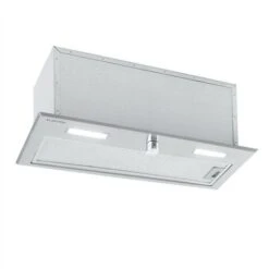 Klarstein Simplica Extractor Hood Recessed 70cm Exhaust Air: 400 M³ / H LED Stainless Steel