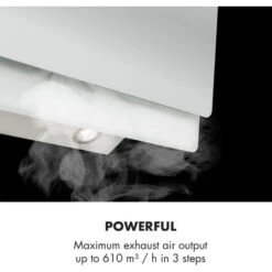 Klarstein Aurica 90 Cooker Hood 90 Cm 600 M³/h LED Touch Glass White -Smart Home Appliance Store 23632458 3
