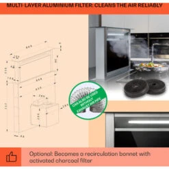 Klarstein Royal Flush Eco Cooker Hood 90 Cm 576 M³/h A+ 11 Klarstein Royal Flush Eco Cooker Hood 90 Cm 576 M³/h A+ -Smart Home Appliance Store 23742943 5
