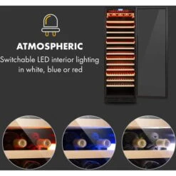 Klarstein Vinovilla Grande 165 Built-in Uno Onyx Large Capacity Wine Fridge 433 Litres 165 Bottles 9 Klarstein Vinovilla Grande 165 Built-in Uno Onyx Large Capacity Wine Fridge 433 Litres 165 Bottles -Smart Home Appliance Store 33503300 3