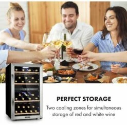 Klarstein Vinamour 45 Duo Wine Refrigerator 2 Zones 118 Ltr / 45 Fl 5-18 °C -Smart Home Appliance Store 33765732 4