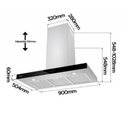CIARRA 4 Speeds Class A++ 650m3/h Touch Control Linear Cooker Hood 90cm -CBCS9102 -Smart Home Appliance Store 36409474 5