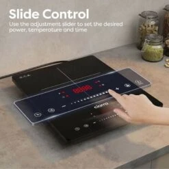 CIARRA Single Induction Hob 2000W, Touch Control Black Polished Crystal Glass Panel Safety Lock-CBTIH1 -Smart Home Appliance Store 36409477 3