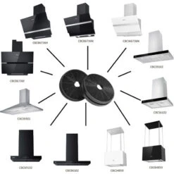 CIARRA CP120 Carbon Filter (2PCS) - Accessories For CIARRA Extractor Hoods -Smart Home Appliance Store 36409478 3