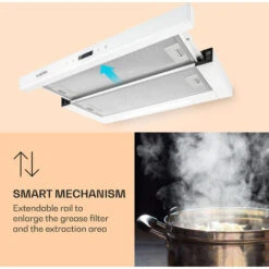 Klarstein Mariana Neo 60, Flat Screen Bonnet, 60cm, 640 M³/h, Exhaust Air, LED -Smart Home Appliance Store 42770280 5