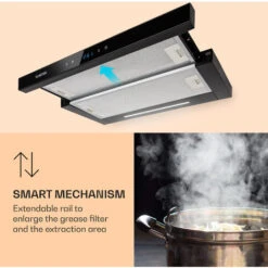 Klarstein Mariana Neo 60, Flat Screen Hood, 60cm, 640 M³ / H, Exhaust Air, LED -Smart Home Appliance Store 42770283 5