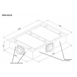 Scorpio 100 X 70cm Ceiling Hood With External Motor -Smart Home Appliance Store 49134482 3