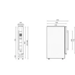 Edesa ART29638 15cm Black Glass Wine Cooler -Smart Home Appliance Store 49734868 3