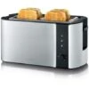 Severin AT2590 4 Slice Long Slot Stainless Steel Toaster 1400W -Smart Home Appliance Store 51208482 1