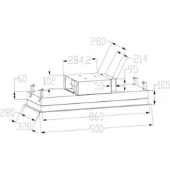 ViandPro - Aria Flush Fit Ceiling Hood 90 X 30 Black - White Glass / Stainless Steel 7 ViandPro - Aria Flush Fit Ceiling Hood 90 X 30 Black - White Glass / Stainless Steel -Smart Home Appliance Store 51423080 3