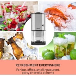 Oneconcept Icebreaker Ice Crusher 15kg / H 3.5 Litre Ice Bucket Stainless Steel -Smart Home Appliance Store 53192691 3