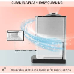 Oneconcept Icebreaker Ice Crusher 15kg / H 3.5 Litre Ice Bucket Stainless Steel -Smart Home Appliance Store 53192691 5