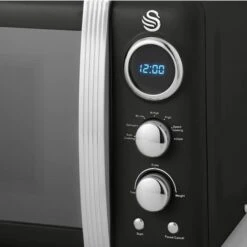 Swan Retro 800W LED Digital Microwave Black -Smart Home Appliance Store 53434754 5