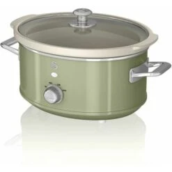 Swan 3.5L Slow Cooker Retro Green -Smart Home Appliance Store 54674094 2