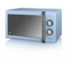 Swan Retro 25L 900W Manual Microwave Blue 1 Swan Retro 25L 900W Manual Microwave Blue -Smart Home Appliance Store 54674144 1