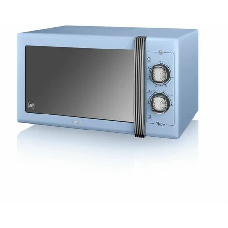 Swan Retro 25L 900W Manual Microwave Blue 3 Swan Retro 25L 900W Manual Microwave Blue