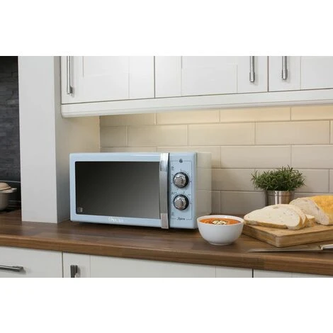 Swan Retro 25L 900W Manual Microwave Blue 7 Swan Retro 25L 900W Manual Microwave Blue - Image 5
