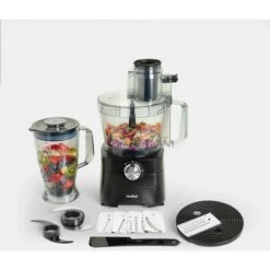 VonShef Food Processor – 1000W Multifunctional 8in1 Chopper, Mixer With Dough Blade, Spatula, Shredder, Medium / Fine Grater & Slicer – 3.5L Bowl & 1.8L Jug - 2 Speed Settings & Pulse Function -Smart Home Appliance Store 54924487 2