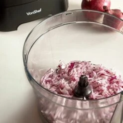 VonShef Food Processor – 1000W Multifunctional 8in1 Chopper, Mixer With Dough Blade, Spatula, Shredder, Medium / Fine Grater & Slicer – 3.5L Bowl & 1.8L Jug - 2 Speed Settings & Pulse Function -Smart Home Appliance Store 54924487 5