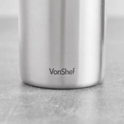 VonShef Cafetiere Stainless Steel - 6 Cup/800ml Double Walled Satin Brushed Coffee Filter With Coffee Measuring Spoon And Bag Sealing Clip -Smart Home Appliance Store 54924629 3