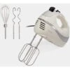VonShef Professional 300W Hand Mixer, Cream, Includes Chrome Beaters, Dough Hooks, Balloon Whisk + 5 Speed With Turbo Button -Smart Home Appliance Store 55004437 1