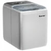 2.6L Portable Ice Machine W/ Ice Yield 20kg Per Day 8.5 Mins Per Cycle Self-Cleaning Home Bar Office Silver