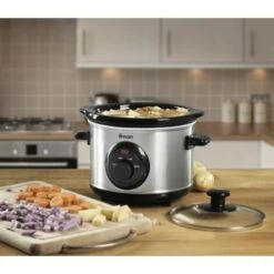 Swan 1.5 Litre Stainless Steel Slow Cooker 9 Swan 1.5 Litre Stainless Steel Slow Cooker -Smart Home Appliance Store 55564433 3