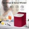 NICEME Electric Automatic Ice Maker Countertop 26 Pounds Portable Electric Ice Maker Machine With Ice Scoop And Basket Dining Room Kitchen Red -Smart Home Appliance Store 55657218 1