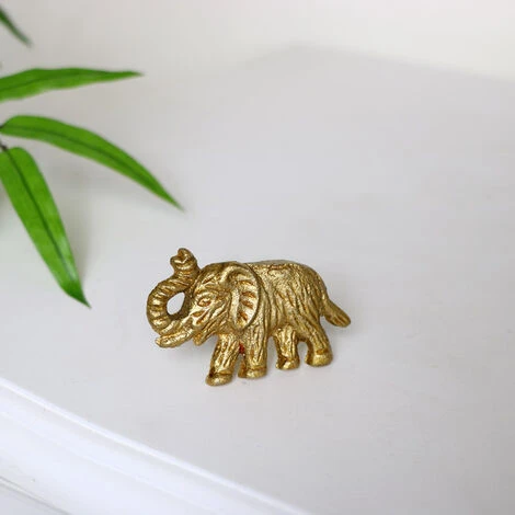 Gold Elephant Drawer Knob 5 Gold Elephant Drawer Knob - Image 3