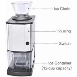 12kg/h Ice Crusher Stainless Steel With Attachable Funnel Electric -Smart Home Appliance Store 57275096 3