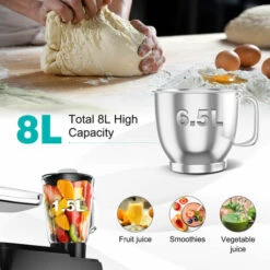 3 In 1 Electric Food Stand Mixer 6 Adjustable Speed Kitchen Beater Meat Grinder -Smart Home Appliance Store 57639626 4