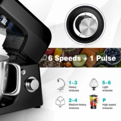 3 In 1 Electric Food Stand Mixer 6 Adjustable Speed Kitchen Beater Meat Grinder -Smart Home Appliance Store 57639626 5